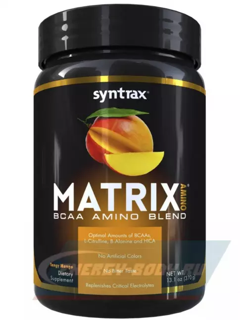 ВСАА SYNTRAX Matrix BCAA Amino Blend 370 г, Острый манго