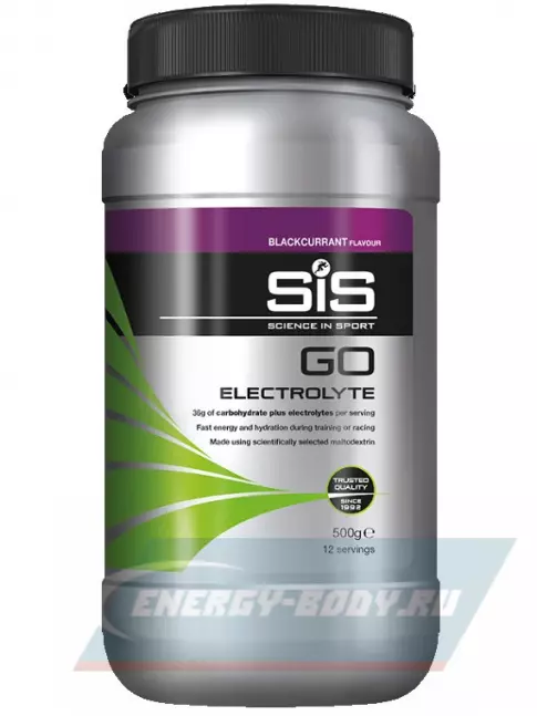  SCIENCE IN SPORT (SiS) GO Electrolyte Powder 500 г, Черная смородина