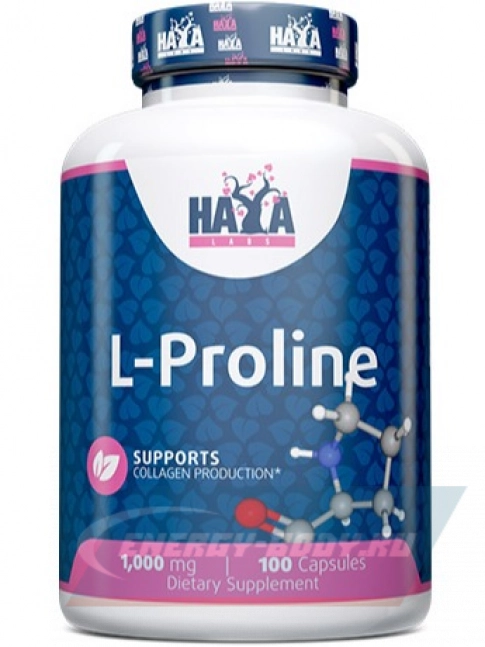Аминокислотны Haya Labs L-Proline 100 капсул