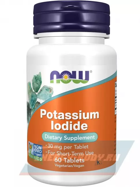 Минералы NOW FOODS Potassium Iodide 30 mg 60 таблеток