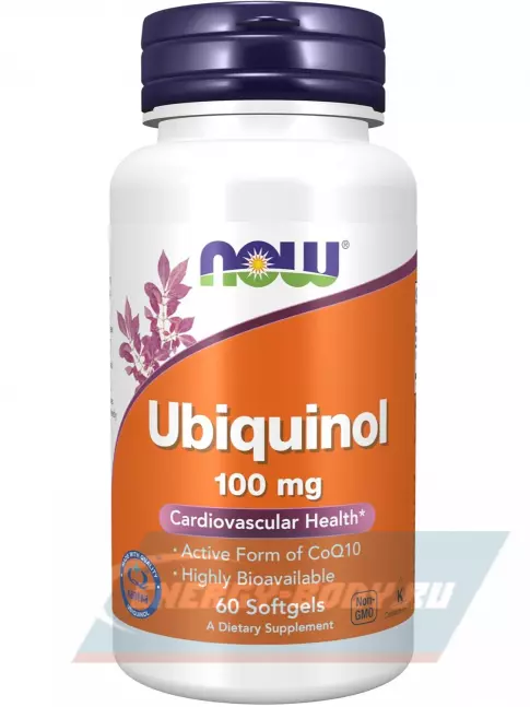  NOW FOODS Ubiquinol 100 mg 60 гелевых капсул