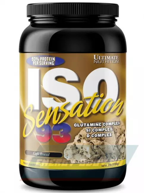  Ultimate Nutrition ISO Sensation 93 910 г, Бразильский кофе