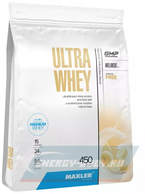  MAXLER Ultra Whey 450 г, Банан