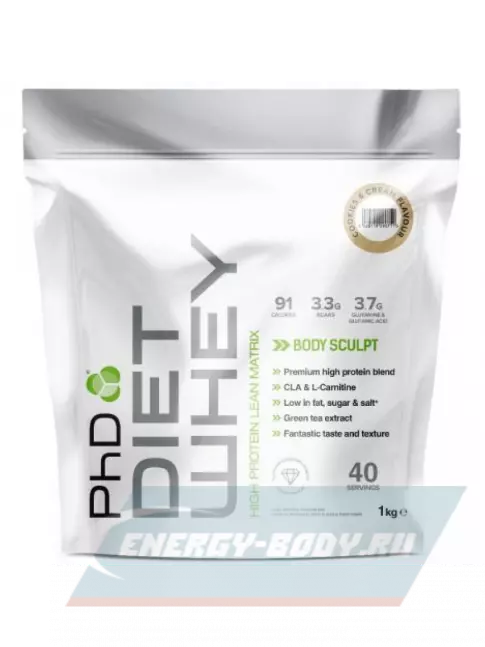 PhD Nutrition Diet Whey Protein 1000 г, Печенье с Кремом