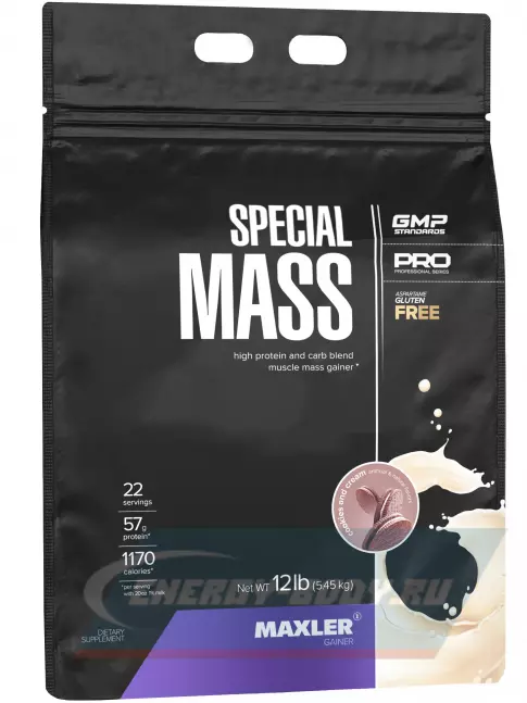 Гейнер MAXLER Special Mass Gainer 5450 г, Печенье с Кремом