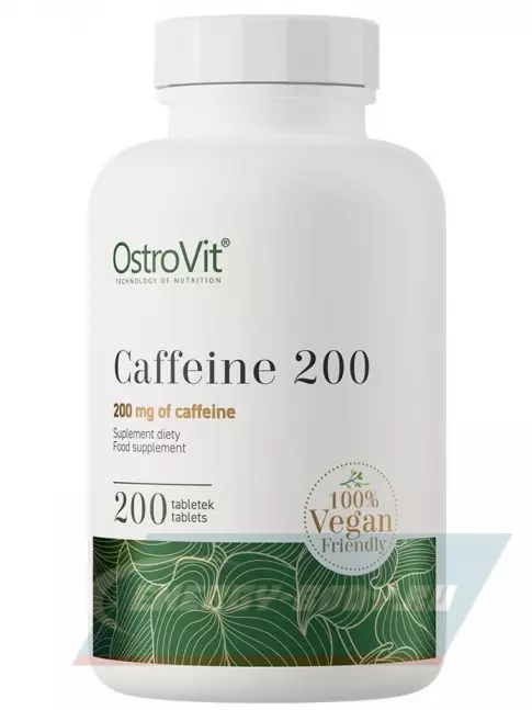 Энергетик OstroVit Caffeine 200 200 веган таблеток