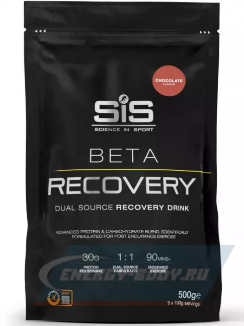 Предтерник SCIENCE IN SPORT (SiS) BETA RECOVERY 500 г, Шоколад