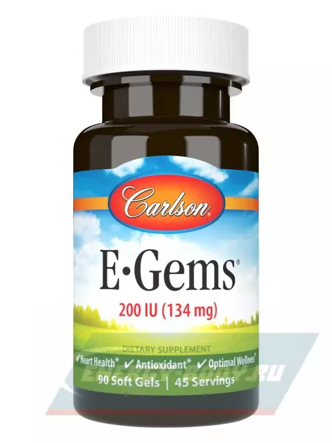  Carlson Labs E-Gems 200 IU 90 капсул