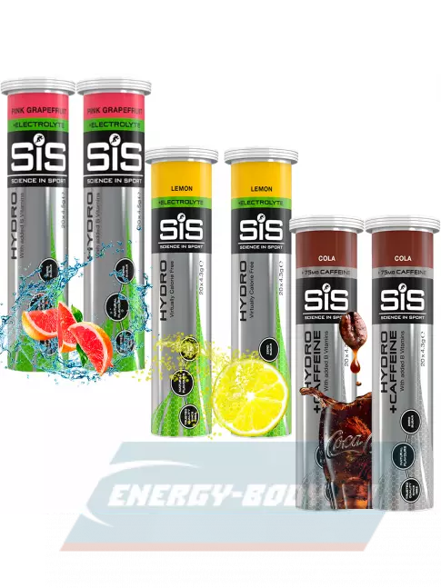 SCIENCE IN SPORT (SiS) GO Hydro Tablet 20s 6 x 20 таблеток, Розовый грейпфрут, Лимон, Кола SCIENCE IN SPORT (SiS) GO Hydro Tablet 20s 6 x 20 таблеток, Розовый грейпфрут, Лимон, Кола