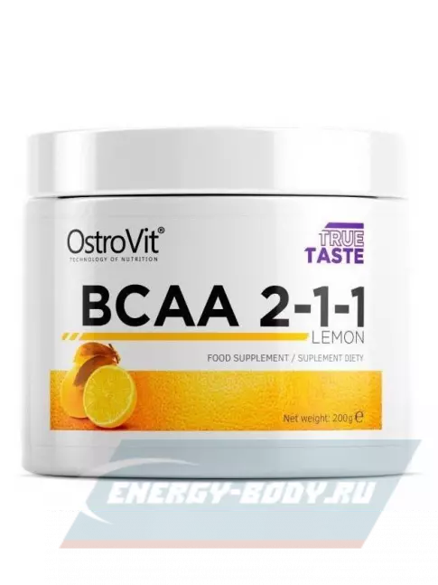 ВСАА OstroVit BCAA 2:1:1 200 г, Лимон