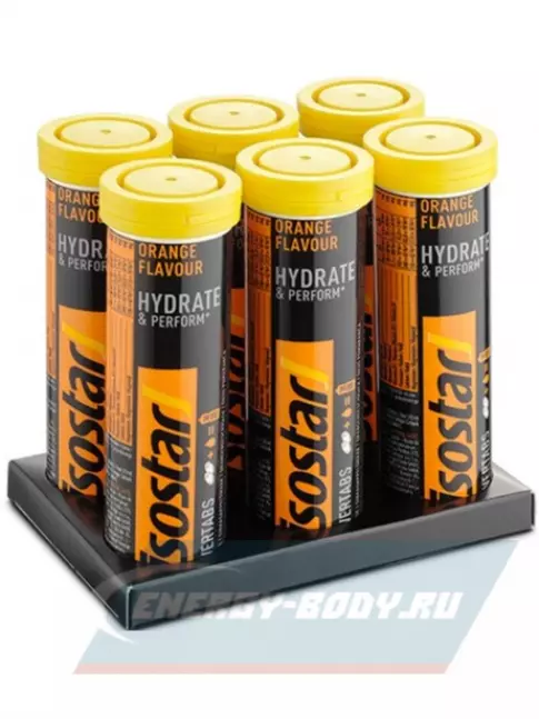  Isostar Изотонический напиток Powertabs 6 банка x 5 порций, апельсин
