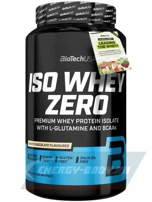 BioTechUSA Iso Whey Zero 908 г, Белый шоколад BioTechUSA Iso Whey Zero 908 г, Белый шоколад