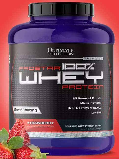  Ultimate Nutrition Prostar Whey 2390 г, Клубника