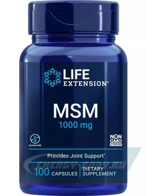 Суставы, связки Life Extension MSM 1000 mg 100 капсул