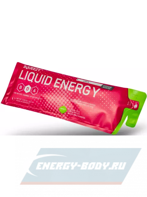 Энергетический гель SQUEEZY DRINK GEL no caffeine 3 x 60 мл, Арбуз