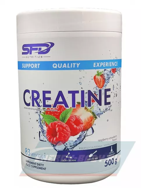  SFD Creatine Powder 500 г, Клубника - малина