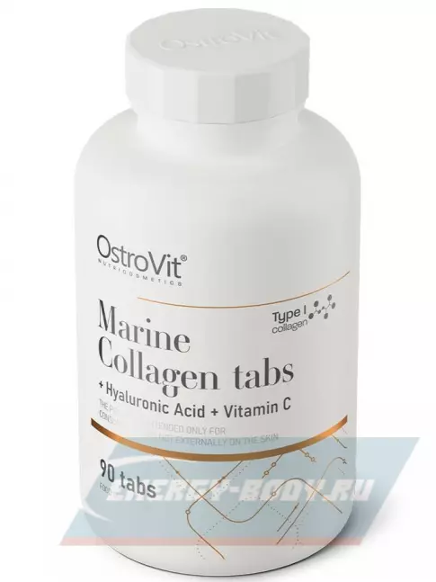 COLLAGEN OstroVit Marine Collagen + Hyaluronic Acid +Vitamin C 90 таблеток