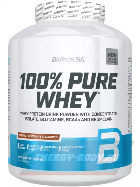  BioTechUSA 100% Pure Whey 2270 г, Шоколад-кокос