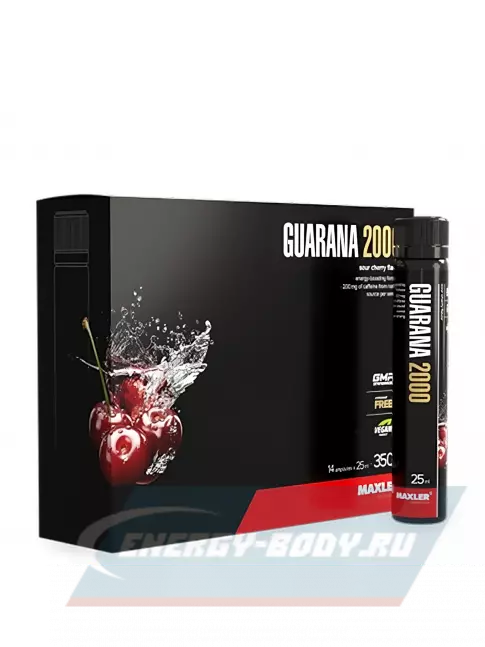Энергетик MAXLER Energy Storm Guarana 2000 14x25мл, Вишня