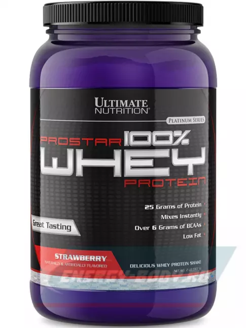  Ultimate Nutrition Prostar Whey 907 г, Клубника