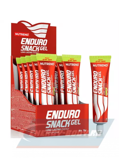 Энергетический гель NUTREND EnduroSnack туба 10 x 75 г, Зеленое яблоко