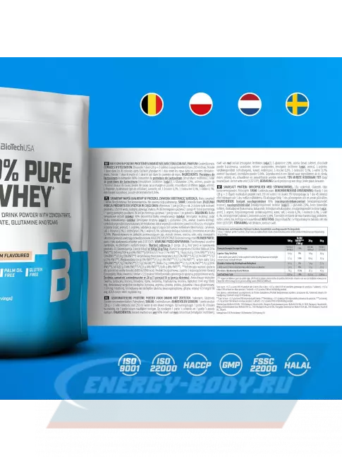  BioTechUSA 100% Pure Whey 1000 г, Печенье-крем