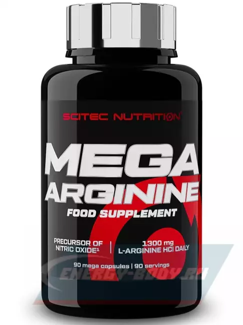 Scitec Nutrition Mega Arginine 1300 mg 90 капсул Scitec Nutrition Mega Arginine 1300 mg 90 капсул