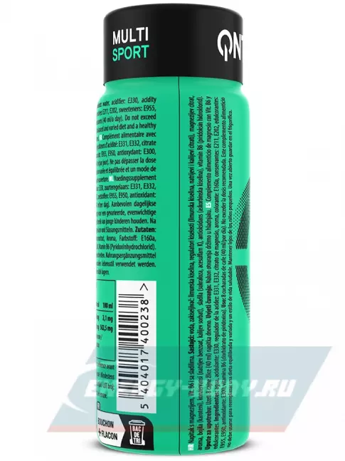 QNT MAGNESIUM + VITAMIN B6 12 x 80 мл, Тропические фрукты