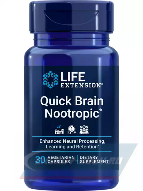  Life Extension Quick Brain Nootropic 30 капсул