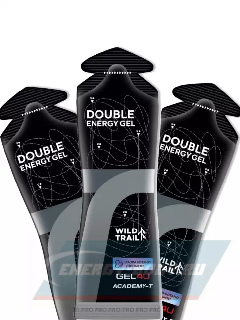 Энергетический гель GEL4U Double Energy 3 x 75 мл, Цитрусовый микс