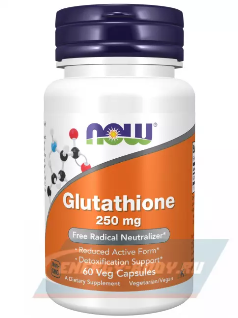 NOW FOODS Glutathione 250 mg 60 веган капсул NOW FOODS Glutathione 250 mg 60 веган капсул