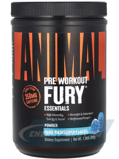 Предтерник UNIVERSAL NUTRITION Animal Fury 483 г, Голубая малина