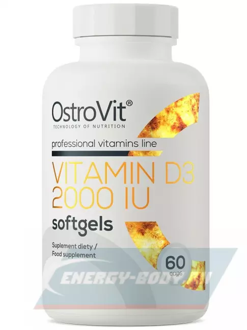  OstroVit Vitamin D3 2000 IU 60 гелевые капсулы