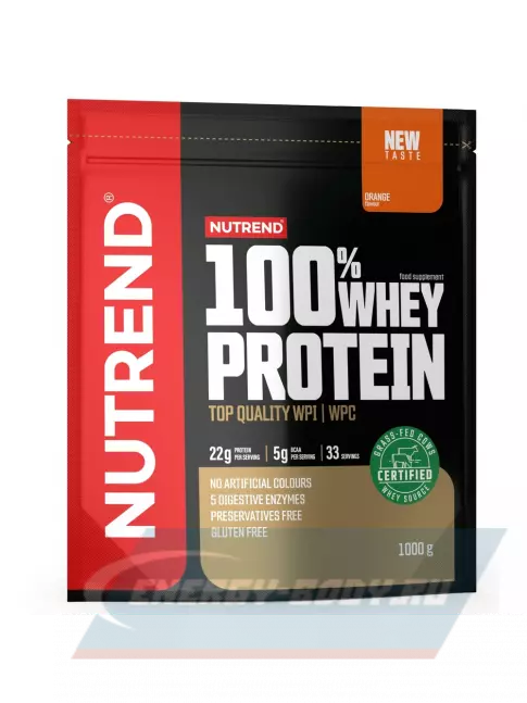  NUTREND 100% Whey Protein 1000 г, Апельсин