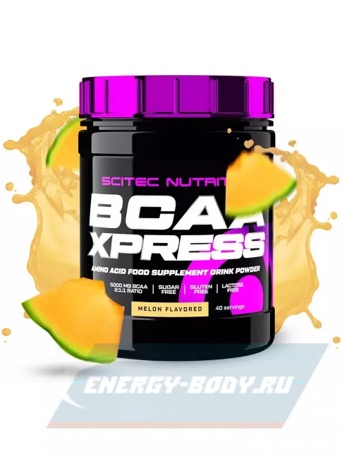 ВСАА Scitec Nutrition BCAA Xpress 2:1:1 280 г, Дыня ВСАА Scitec Nutrition BCAA Xpress 2:1:1 280 г, Дыня