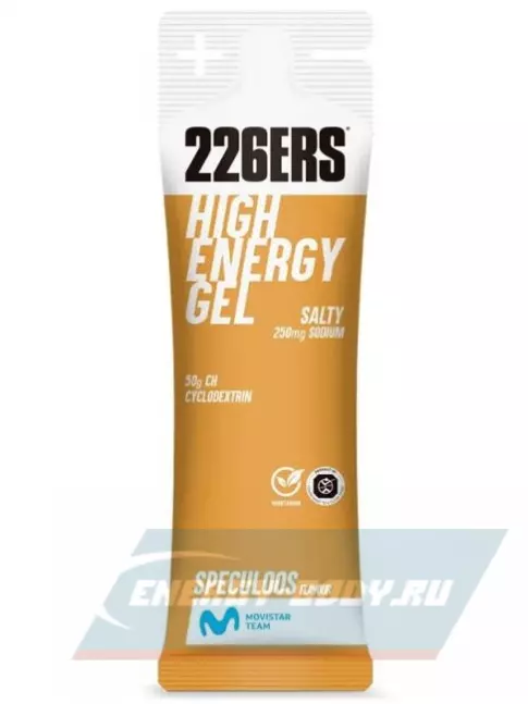 Энергетический гель 226ERS High Energy Gel + sodium 250 mg 76 г, Бельгийское печенье
