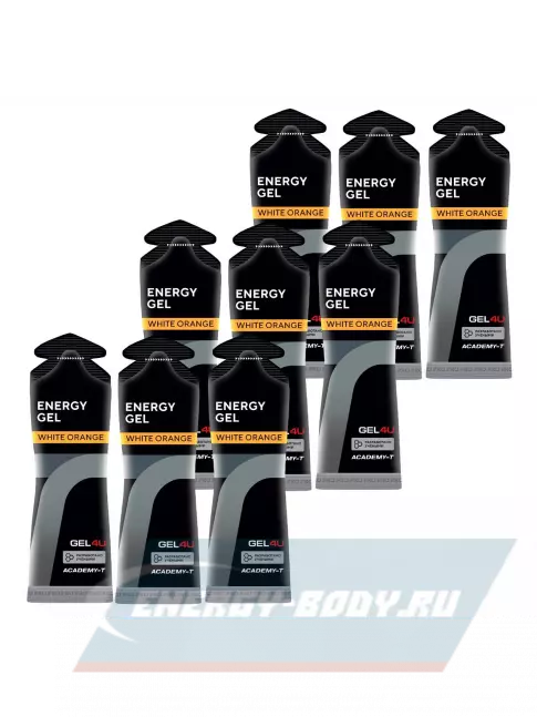 Энергетический гель GEL4U Energy GEL 9 x 60 г, Апельсин