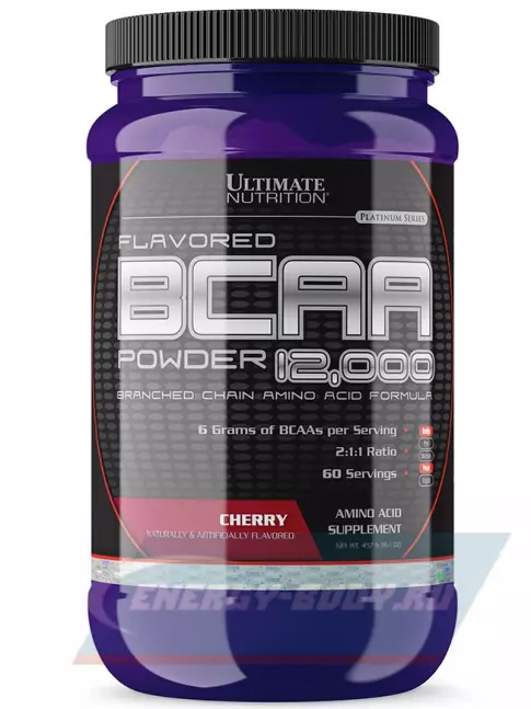 ВСАА Ultimate Nutrition BCAA 12000 Powder 457 г, Вишня