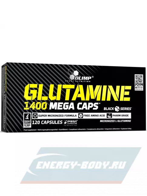 Глютамин OLIMP GLUTAMINE 1400 MEGA CAPS 120 капсул, Нейтральный