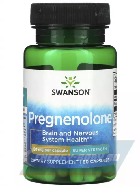  Swanson Super STR Pregnenolone 50 mg 60 капсул