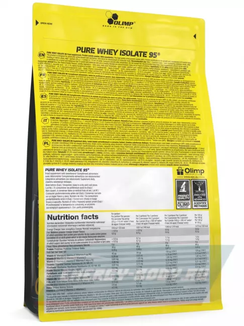  OLIMP Pure Whey Isolate 95 CFM 600 г, Ваниль