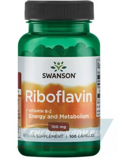  Swanson Vitamin B-2 100 mg 100 капсул