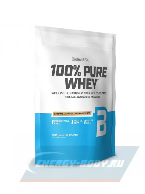  BioTechUSA 100% Pure Whey 1000 г, Карамель-капучино
