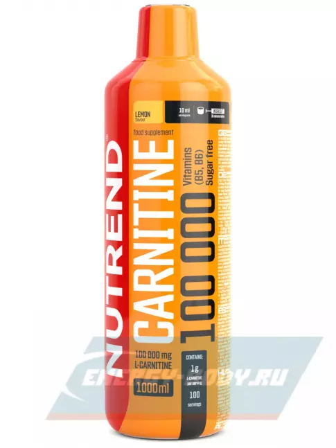 L-Карнитин NUTREND CARNITINE 100000 1000 мл, Лимон