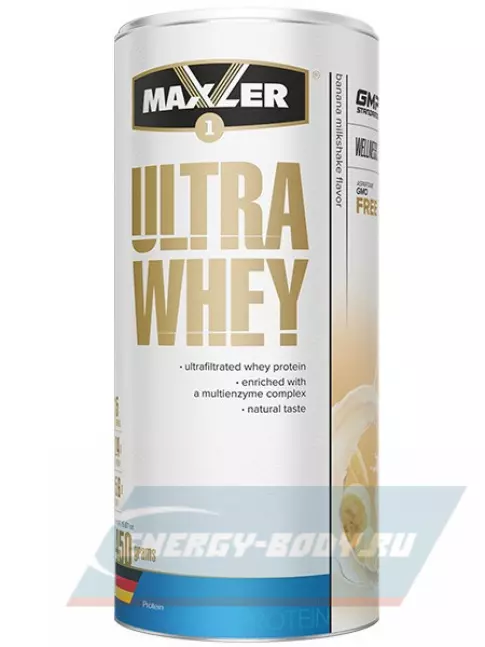  MAXLER Ultra Whey 450 г, Молочный коктейль с бананом