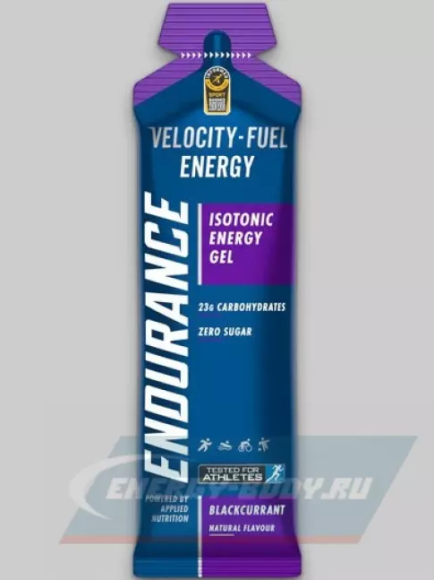 Энергетический гель APPLIED NUTRITION Endurance Velocity Fuel ENERGY Isotonic Gel 20 саше, Черная смородина