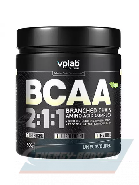 ВСАА VP Laboratory BCAA 2:1:1 300 г, Нейтральный