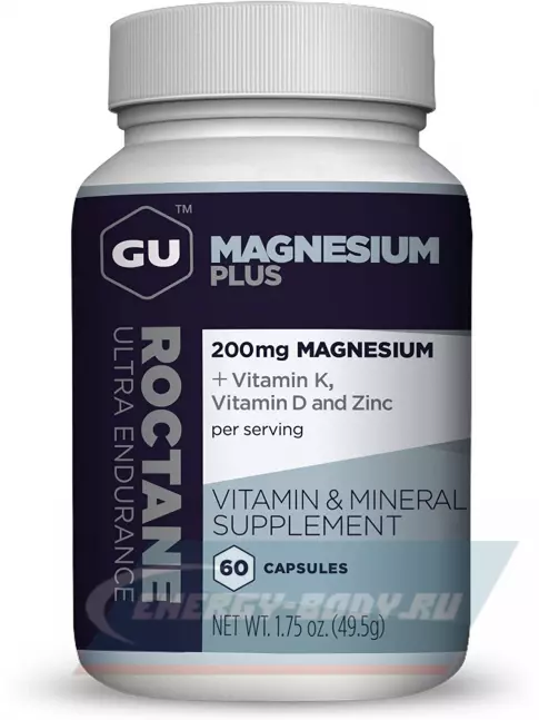  GU ENERGY Magnesium Plus 60 капсул