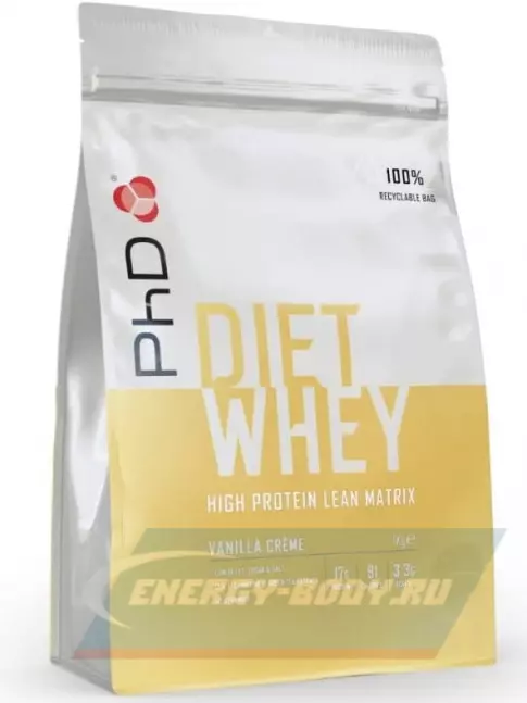  PhD Nutrition Diet Whey Protein 1000 г, Ванильный крем
