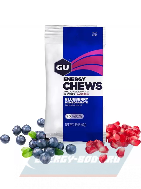 Восстановление GU Energy Labs Мармеладки GU Energy Chews 3 x 60 г, Черника-Гранат